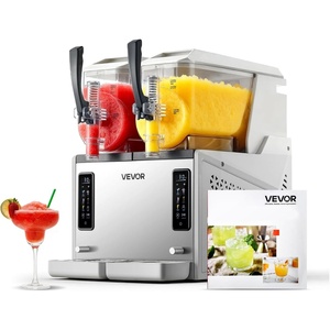 image:imageVEVOR Slushie Machine 6L16Gal Commercial Slushy Maker Frozen Drink Maker with SelfCleaning Margarita Machine for Restaurants Bars Party for Slushie Margaritas Milkshake amp MoreStainless steel color  beige