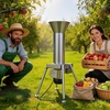 image:imageVEVOR 1100W Electric Fruit Apple Crusher SUS304 Freestanding Crushing Machine Grinds Whole Apples Up to 315 Dia 164 KGH Capacity Cider Press for Apples Pears Pineapple Guava Carrot Potato1100W