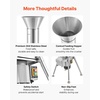 image:imageVEVOR 1100W Electric Fruit Apple Crusher SUS304 Freestanding Crushing Machine Grinds Whole Apples Up to 315 Dia 164 KGH Capacity Cider Press for Apples Pears Pineapple Guava Carrot Potato1100W