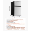 image:imageVEVOR 32 CuFt Mini Fridge with Freezer Dual Zone Compact Refrigerator 3Mode Adjustable Temperature Energy Efficient Small Fridge Reversible Door Low Noise for Bedroom Dorm Office BlackBrushed Stainless