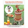 image:imageVEVOR 32 Gal12L Fruit Wine Press Solid Wood Basket with 8 Blocks Heavy Duty Manual Juice Maker Cider Apple Grape Tincture Honey Olive Oil Making Press with Handle for Kitchen Home475 Gal