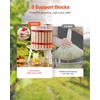 image:imageVEVOR 32 Gal12L Fruit Wine Press Solid Wood Basket with 8 Blocks Heavy Duty Manual Juice Maker Cider Apple Grape Tincture Honey Olive Oil Making Press with Handle for Kitchen Home32 Gal