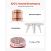 image:imageVEVOR 32 Gal12L Fruit Wine Press Solid Wood Basket with 8 Blocks Heavy Duty Manual Juice Maker Cider Apple Grape Tincture Honey Olive Oil Making Press with Handle for Kitchen Home32 Gal