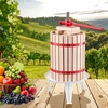 image:imageVEVOR 32 Gal12L Fruit Wine Press Solid Wood Basket with 8 Blocks Heavy Duty Manual Juice Maker Cider Apple Grape Tincture Honey Olive Oil Making Press with Handle for Kitchen Home475 Gal