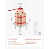 image:imageVEVOR 32 Gal12L Fruit Wine Press Solid Wood Basket with 8 Blocks Heavy Duty Manual Juice Maker Cider Apple Grape Tincture Honey Olive Oil Making Press with Handle for Kitchen Home32 Gal