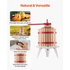 image:imageVEVOR 32 Gal12L Fruit Wine Press Solid Wood Basket with 8 Blocks Heavy Duty Manual Juice Maker Cider Apple Grape Tincture Honey Olive Oil Making Press with Handle for Kitchen Home32 Gal