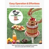 image:imageVEVOR 32 Gal12L Fruit Wine Press Solid Wood Basket with 8 Blocks Heavy Duty Manual Juice Maker Cider Apple Grape Tincture Honey Olive Oil Making Press with Handle for Kitchen Home32 Gal