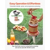 image:imageVEVOR 32 Gal12L Fruit Wine Press Solid Wood Basket with 8 Blocks Heavy Duty Manual Juice Maker Cider Apple Grape Tincture Honey Olive Oil Making Press with Handle for Kitchen Home16 Gal
