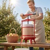 image:imageVEVOR 32 Gal12L Fruit Wine Press Solid Wood Basket with 8 Blocks Heavy Duty Manual Juice Maker Cider Apple Grape Tincture Honey Olive Oil Making Press with Handle for Kitchen Home18 L
