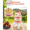image:imageVEVOR 32 Gal12L Fruit Wine Press Solid Wood Basket with 8 Blocks Heavy Duty Manual Juice Maker Cider Apple Grape Tincture Honey Olive Oil Making Press with Handle for Kitchen Home32 Gal