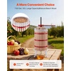 image:imageVEVOR 32 Gal12L Fruit Wine Press Solid Wood Basket with 8 Blocks Heavy Duty Manual Juice Maker Cider Apple Grape Tincture Honey Olive Oil Making Press with Handle for Kitchen Home793 Gal
