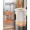 image:imageVEVOR Automatic Home Beer Brewer 1500W Electric Beer Brewing Machine 343 Gal AllinOne Home Brewer with Mash Boil Device 304 Stainless Steel Internal Tank Auto Temperature amp Pressure Control12 PCS