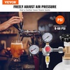image:imageVEVOR Automatic Home Beer Brewer 1500W Electric Beer Brewing Machine 343 Gal AllinOne Home Brewer with Mash Boil Device 304 Stainless Steel Internal Tank Auto Temperature amp Pressure ControlDouble Gauge Regulator