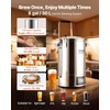 image:imageVEVOR Beer Brewing Equipment 8 Gal30L 304 Stainless Steel Home Beer Brewer1500W AllinOne Home Brewing Kit with Tall strainer Integrated Inner Barrel amp Reinforced Handle92 Gal