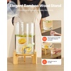 image:imageVEVOR Beverage Dispenser 2 Pack 15 Gallon Drink Dispensers for Parties Glass Juice Dispenser with Metal Stand Stainless Steel Spigot Iced Tea Lemonade Juice Water Dispensers for Parties22 Gal