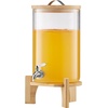 image:imageVEVOR Beverage Dispenser 2 Pack 15 Gallon Drink Dispensers for Parties Glass Juice Dispenser with Metal Stand Stainless Steel Spigot Iced Tea Lemonade Juice Water Dispensers for Parties22 Gal