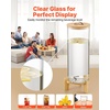 image:imageVEVOR Beverage Dispenser 35 Gallon Drink Dispensers for Parties Glass Juice Dispenser with Wood Stand Stainless Steel Spigot Iced Tea Lemonade Juice Water Dispensers for Parties