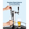 image:imageVEVOR CO2 Regulator DualGauge DualValve Beer Keg Regulator 060 PSI Adjustable Pressure HeavyDuty CO2 Tank Gas Regulator with 2 Check Valves for Draft Beer Homebrewing Fits CGA320 Interface