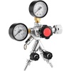 image:imageVEVOR CO2 Regulator DualGauge DualValve Beer Keg Regulator 060 PSI Adjustable Pressure HeavyDuty CO2 Tank Gas Regulator with 2 Check Valves for Draft Beer Homebrewing Fits CGA320 Interface