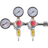 image:imageVEVOR CO2 Regulator Gauge with 060PSI Heavy Duty CO2 Gauge Gas System Draft Beer Regulator with Check Valve Adjustable Pressure Regulator for Draft Beer Homebrew Triple Gauge Regulator