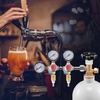 image:imageVEVOR CO2 Regulator Gauge with 060PSI Heavy Duty CO2 Gauge Gas System Draft Beer Regulator with Check Valve Adjustable Pressure Regulator for Draft Beer Homebrew Triple Gauge Regulator