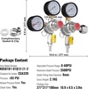 image:imageVEVOR CO2 Regulator Gauge with 060PSI Heavy Duty CO2 Gauge Gas System Draft Beer Regulator with Check Valve Adjustable Pressure Regulator for Draft Beer Homebrew Triple Gauge Regulator