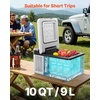 image:imageVEVOR Car Refrigerator DC 1224V AC100240V Compressor Electric Cooler 4F to 68F Car Fridge with APP Control 16 QT Cars Freezer for RVs Campsites Boats Camping Fishing 60W Portable Freezer10QT