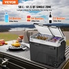 image:imageVEVOR Car Refrigerator DC 1224V AC100240V Compressor Electric Cooler 4F to 68F Car Fridge with APP Control 21 QT Cars Freezer for RVs Campsites Boats Camping Fishing 60W Portable Freezer615QT Dual Zone with Handle