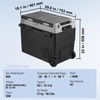 image:imageVEVOR Car Refrigerator DC 1224V AC100240V Compressor Electric Cooler 4F to 68F Car Fridge with APP Control 21 QT Cars Freezer for RVs Campsites Boats Camping Fishing 60W Portable Freezer615QT Dual Zone with Handle