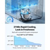 image:imageVEVOR Car Refrigerator DC 1224V AC100240V Compressor Electric Cooler 4F to 68F Truck Refrigerator with APP Control Wheels amp Dual Zone 37 QT Cars Cooler for RVs Boats Camping Fishing37QT