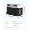 image:imageVEVOR Car Refrigerator DC 1224V AC100240V Compressor Electric Cooler 4F to 68F Truck Refrigerator with APP Control Wheels amp Dual Zone 37 QT Cars Cooler for RVs Boats Camping Fishing37QT