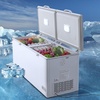 image:imageVEVOR Chest Freezer 128 Cuft  345 L Large Deep Freezer amp 4 Removable Baskets Freestanding Top Open Door Commercial Chest Freezers with Locking Lid 7Level Adjustable Temp LED Lighting 6 Wheels198 Cuft