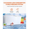 image:imageVEVOR Chest Freezer 128 Cuft  345 L Large Deep Freezer amp 4 Removable Baskets Freestanding Top Open Door Commercial Chest Freezers with Locking Lid 7Level Adjustable Temp LED Lighting 6 Wheels172 Cuft