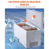 image:imageVEVOR Chest Freezer 128 Cuft  345 L Large Deep Freezer amp 4 Removable Baskets Freestanding Top Open Door Commercial Chest Freezers with Locking Lid 7Level Adjustable Temp LED Lighting 6 Wheels172 Cuft
