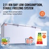image:imageVEVOR Chest Freezer 172 Cuft Large Deep Freezer with 4 Removable Baskets Freestanding Top Open Door Commercial Chest Freezers with 7Level Adjustable Temp LED LightingLocking Lid 6 Wheels198 Cuft