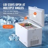 image:imageVEVOR Chest Freezer 172 Cuft Large Deep Freezer with 4 Removable Baskets Freestanding Top Open Door Commercial Chest Freezers with 7Level Adjustable Temp LED LightingLocking Lid 6 Wheels128 Cuft