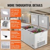 image:imageVEVOR Chest Freezer 172 Cuft Large Deep Freezer with 4 Removable Baskets Freestanding Top Open Door Commercial Chest Freezers with 7Level Adjustable Temp LED LightingLocking Lid 6 Wheels198 Cuft