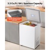image:imageVEVOR Chest Freezer 67 Cuft Compact Deep Freezer Free Standing Top Open Door Chest Freezers with 2 Removable Baskets amp Adjustable Thermostat  Energy Saving Low Noise amp Garage Ready WhiteWhite