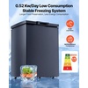 image:imageVEVOR Chest Freezer 67 Cuft Compact Deep Freezer Free Standing Top Open Door Chest Freezers with 2 Removable Baskets amp Adjustable Thermostat  Energy Saving Low Noise amp Garage Ready WhiteBlack