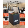 image:imageVEVOR Chest Freezer 67 Cuft Compact Deep Freezer Free Standing Top Open Door Chest Freezers with 2 Removable Baskets amp Adjustable Thermostat  Energy Saving Low Noise amp Garage Ready WhiteBlack