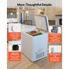 image:imageVEVOR Chest Freezer 67 Cuft Compact Deep Freezer Free Standing Top Open Door Chest Freezers with 2 Removable Baskets amp Adjustable Thermostat  Energy Saving Low Noise amp Garage Ready WhiteWhite