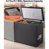 image:imageVEVOR Chest Freezer 67 Cuft Compact Deep Freezer Free Standing Top Open Door Chest Freezers with 2 Removable Baskets amp Adjustable Thermostat  Energy Saving Low Noise amp Garage Ready WhiteBlack
