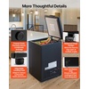 image:imageVEVOR Chest Freezer 67 Cuft Compact Deep Freezer Free Standing Top Open Door Chest Freezers with 2 Removable Baskets amp Adjustable Thermostat  Energy Saving Low Noise amp Garage Ready WhiteBlack
