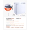 image:imageVEVOR Chest Freezer 67 Cuft Compact Deep Freezer Free Standing Top Open Door Chest Freezers with 2 Removable Baskets amp Adjustable Thermostat  Energy Saving Low Noise amp Garage Ready WhiteWhite