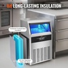 image:imageVEVOR Commercial Ice Maker with Drain Pump 150lbs24H Ice Maker Machine 70 Ice Cubes in 1215 Minutes Freestanding Ice Maker with 33lbs Storage Capacity LED Digital Display for Bar Home RestaurantSilver