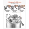 image:imageVEVOR Corny Keg 5 Gallon Ball Lock Keg SUS304 Cold Brew Kegs with Dual Rubber Handles amp HeavyDuty Rubber Bottom Brewing Equipment for Home Brewing Party 2 PCS5 Gal  Cleaning Keg