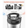 image:imageVEVOR Corny Keg 5 Gallon Ball Lock Keg SUS304 Cold Brew Kegs with Dual Rubber Handles amp HeavyDuty Rubber Bottom Brewing Equipment for Home Brewing Party 2 PCS25 Gal2  Corny Keg