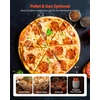 image:imageVEVOR Dual Fuel Outdoor Pizza Oven 12 AutoRotating Propane amp Wood Pellet Pizza Ovens MultiFuel Pizza Maker with Electric Rotation System amp Thermometer for Outside Patio Camping amp Backyard12Inch Dual Fuel Pizza Oven