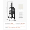 image:imageVEVOR Dual Fuel Outdoor Pizza Oven 12 AutoRotating Propane amp Wood Pellet Pizza Ovens MultiFuel Pizza Maker with Electric Rotation System amp Thermometer for Outside Patio Camping amp Backyard12Inch Wood Pizza Oven