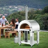 image:imageVEVOR Dual Fuel Pizza Oven Outdoor 26 in Portable Pizza Oven Pellet amp Gas Powered Outdoor PizzaMaker with Thickened Cordierite PizzaStone Easy to Move with Casters for Camping and Backyard26 Inch Dual Fuel Pizza Oven